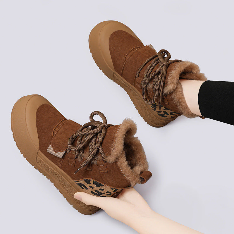 Damen Winterliche Sneaker Boots mit kuscheligem Innenfutter und rutschfester Sohle R&B