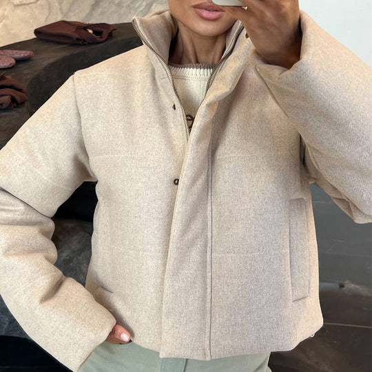 Damen kuschelige und warme Steppjacke R&B