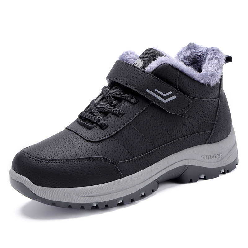 Damen warme Isolierte Outdoor-Stiefel mit strapazierfähiger Sohle und praktischem Klettverschluss R&B