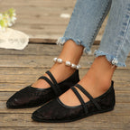 Damen Ballerinas mit elegantem Spitzen-Design R&B