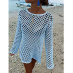 Damen Netz-Strandkleid EB