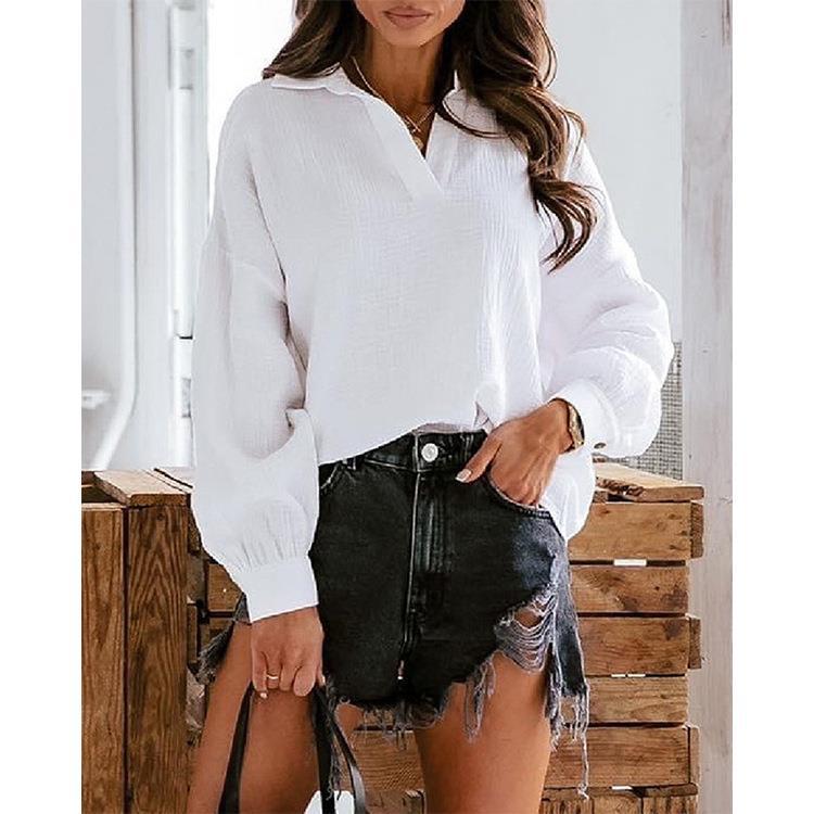 Damen lässige Hemdbluse R&B