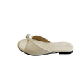 Damen elegante Mules mit Perlenakzent