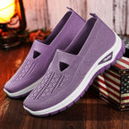 Damen Atmungsaktive Freizeit-Sneaker mit flexiblem Einstieg und rutschfester Sohle R&B