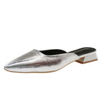 Damen Elegante Slingback-Pumps mit schimmerndem Obermaterial