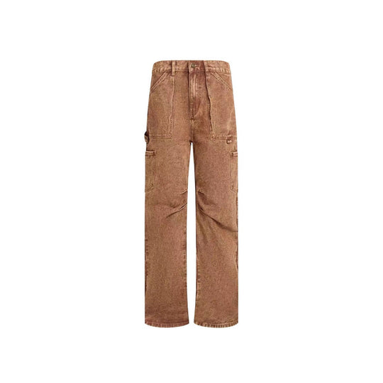 Damen lässige Cargo-Jeans mit verstellbarem Bund R&B