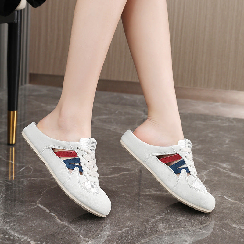 Damen Sportliche Clogs mit atmungsaktiver Mesh-Konstruktion und rutschfester Außensohle R&B