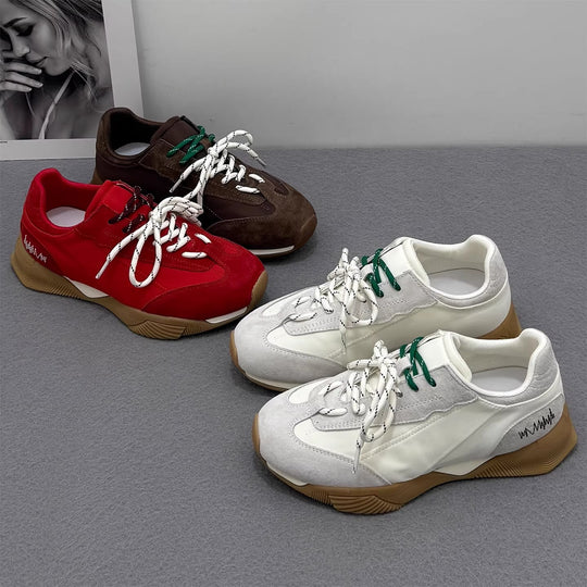 Damen modische Sneakers mit atmungsaktiver Mesh-Oberfläche und trendigem Design R&B