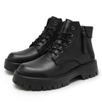 Damen Stiefeletten mit robustem Profil und seitlichem Reißverschluss