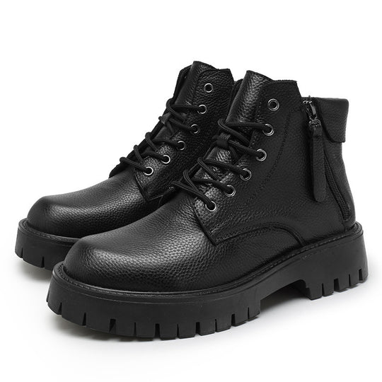 Damen Stiefeletten mit robustem Profil und seitlichem Reißverschluss R&B