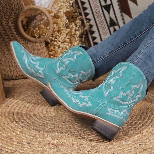 Bestickte Vintage-Stiefel R&B