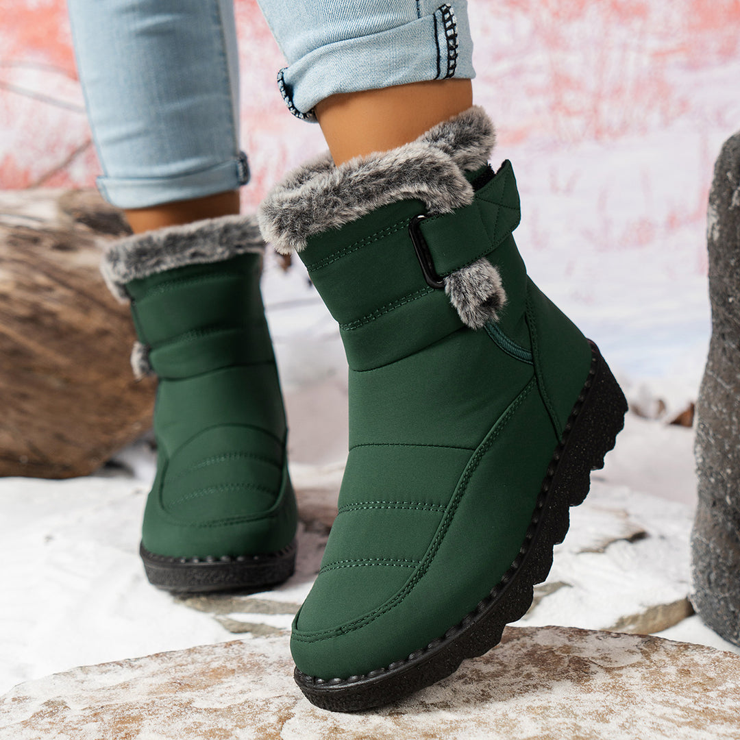 Damen Winterboots mit warmem Fleece-Futter und rutschfester Sohle R&B