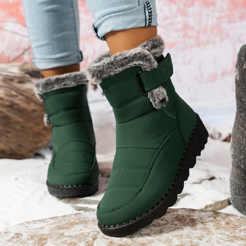 Damen Winterboots mit warmem Fleece-Futter und rutschfester Sohle R&B