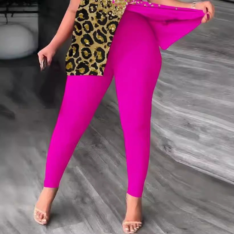 Damen Figurbetonter Jumpsuit mit Off-Shoulder Design und Glamourösen Akzenten R&B