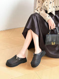 Damen Clogs mit stilvollem Wabenmuster und komfortablem Plateau R&B