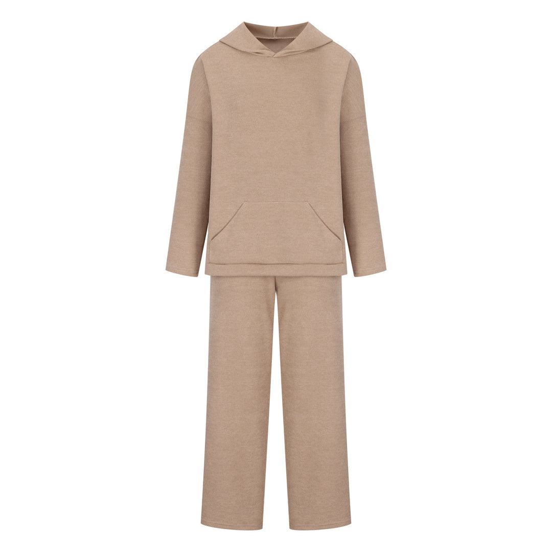 Damen lässiges Sweatshirt- und Pants-Set mit oversized Schnitt R&B