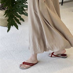 Damen Zehentrenner-Sandalen mit stylishen Riemchen und komfortabler Fußbettgestaltung