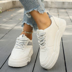 Damen Modische Sneaker mit atmungsaktiver Oberflächenstruktur und flexibler Sohle R&B