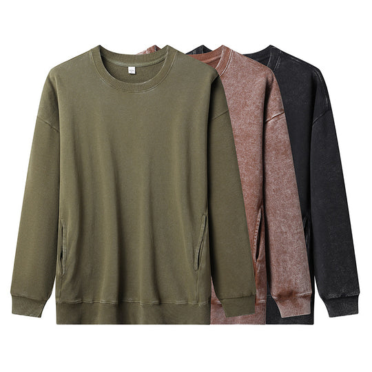 Damen lässiger Sweatshirt mit seitlichen Taschen R&B