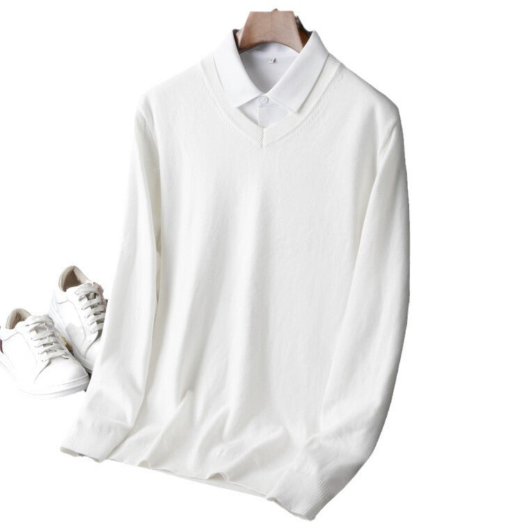 Herren V-Ausschnitt Pullover R&B