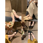 Damen Slingback-Ballerinas mit luxuriösem Schnallenakzent und weichem Obermaterial