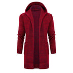 Damen Strickjacke mit Kapuze und seitlichen Taschen