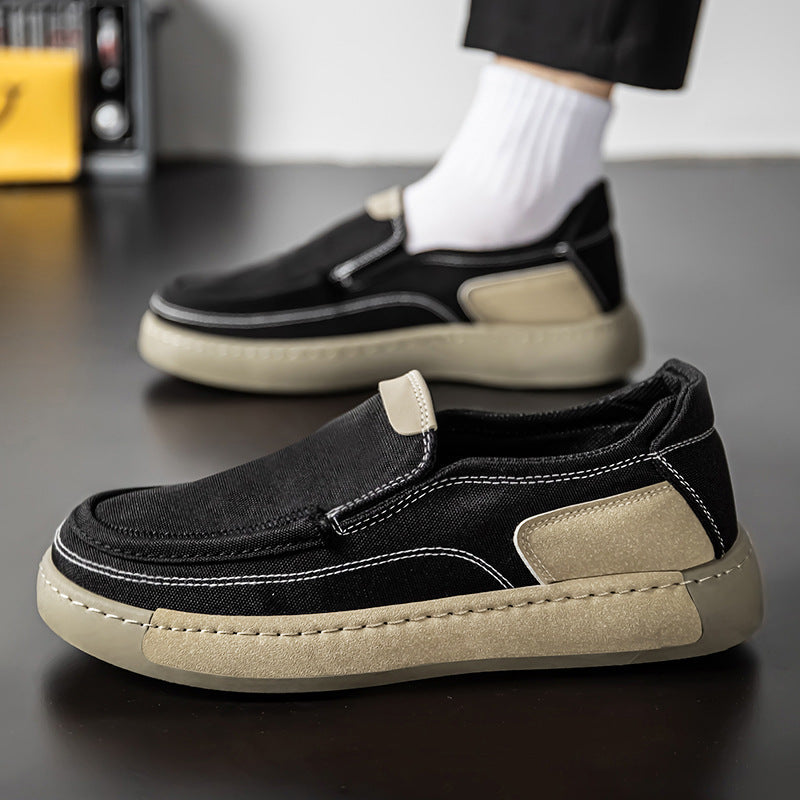 Damen Modische Slip-On Sneakers mit elastischem GewR&Be R&B