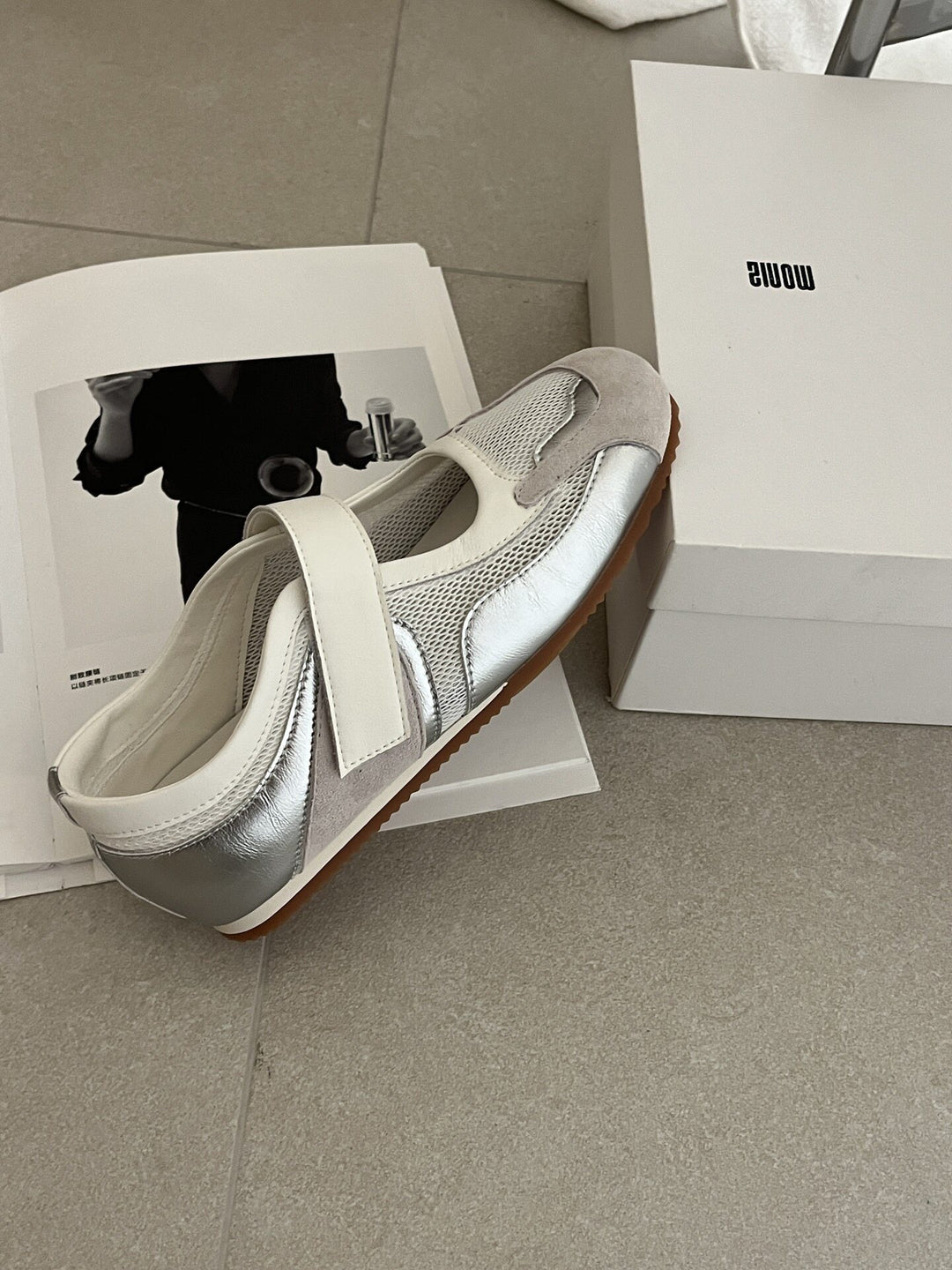 Damen Sportliche Freizeitschuhe mit atmungsaktivem Obermaterial und verstellbarem Klettverschluss R&B