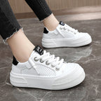 Damen Freizeitsneaker mit perforiertem Obermaterial und modischem Design R&B