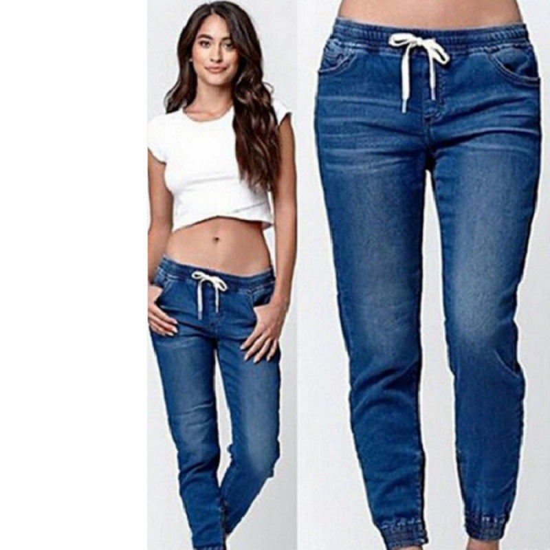 Damen Joggingjeans mit elastischem Bund und praktischen Taschen R&B