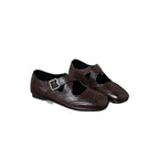 Damen elegante Ballerinas mit modischer Schnallenverzierung und atmungsaktivem Innenfutter R&B