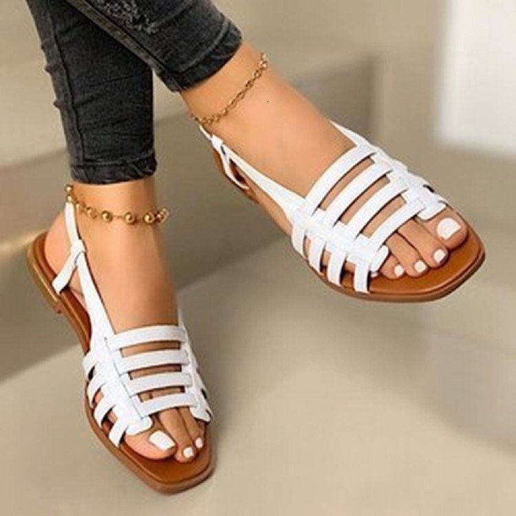 Damen elegantes Sandalendesign mit atmungsaktiven Riemen und komfortabler Profilsohle R&B