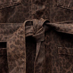 Damen Modische Jacke mit Tiermuster R&B