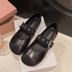 Damen Ballerinas mit verstellbarem Riemen und komfortabler Fußbettgestaltung R&B