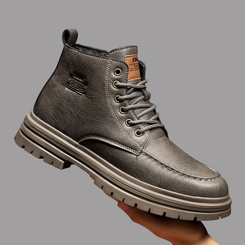 Damen Hochwertige und strapazierfähige Schnürboots aus Kunstleder R&B