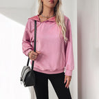 Damen lässiger Hoodie mit Kängurutasche R&B
