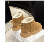 Damen kuschelige Fleece-Stiefel