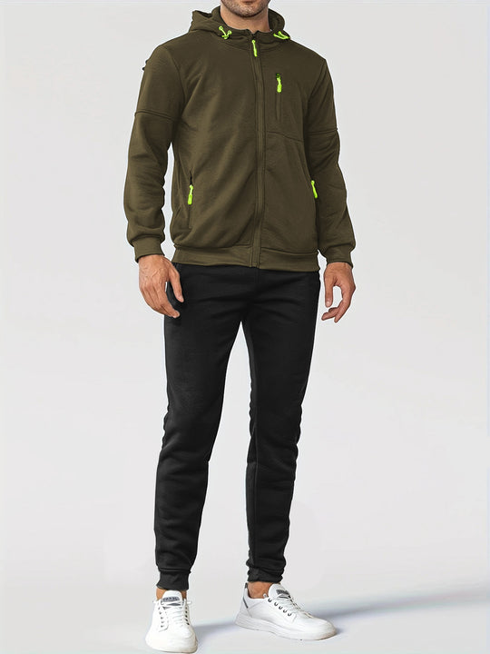 Herren Trainingsjacke mit praktischen Taschen und atmungsaktiver Funktion R&B