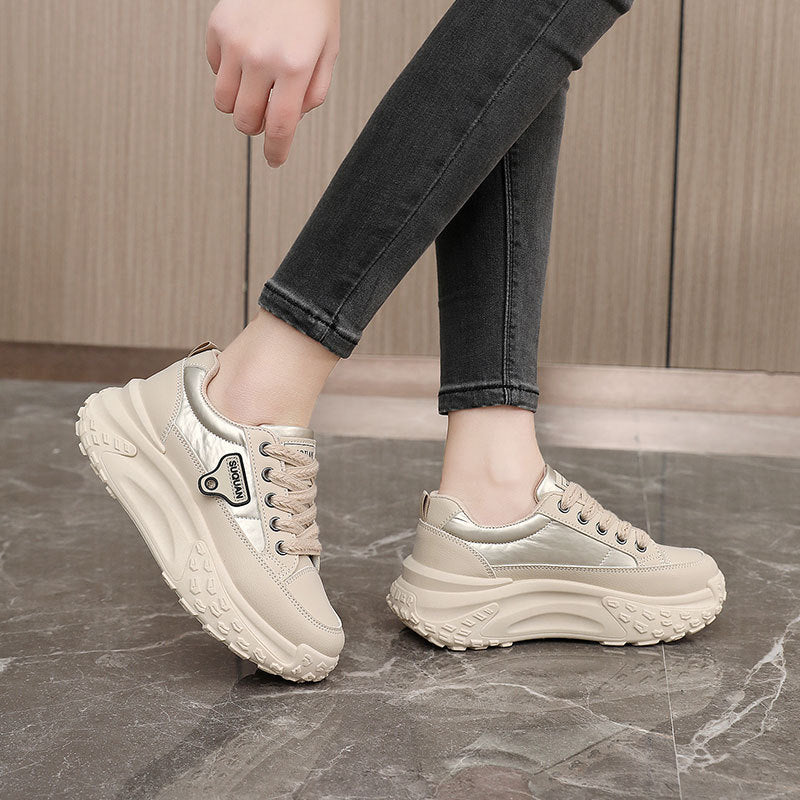 Damen Sportliche Chunky Sneakers mit dämpfender Laufsohle und atmungsaktivem Mesh-Obermaterial R&B