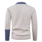 Herren modischer Strickpullover mit asymmetrischem Zopfmuster R&B