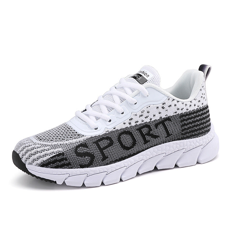 Damen Sportliche Sneakers mit atmungsaktiver Mesh-Oberfläche R&B