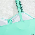 Damen Tankini-Set mit raffinierter Raffung und floralem Rock-Design R&B