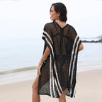 Damen Strickkimono aus luftigem Netzmaterial R&B