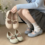 Damen Ballerinas mit verspieltem Schleifen-Detail und rutschfester Sohle R&B