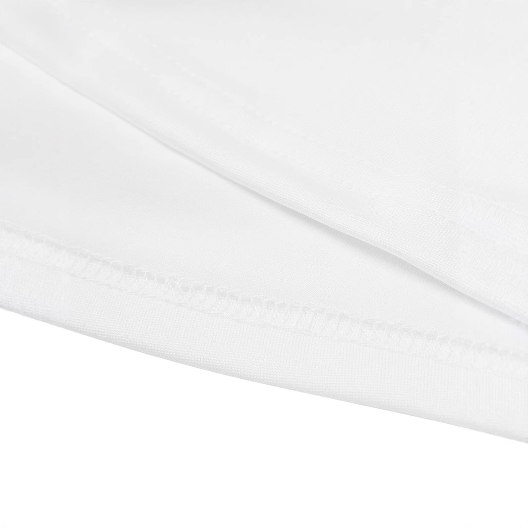 Damen Crop-T-Shirt mit fröhlichem Kirschmuster und verspieltem Schriftzug R&B