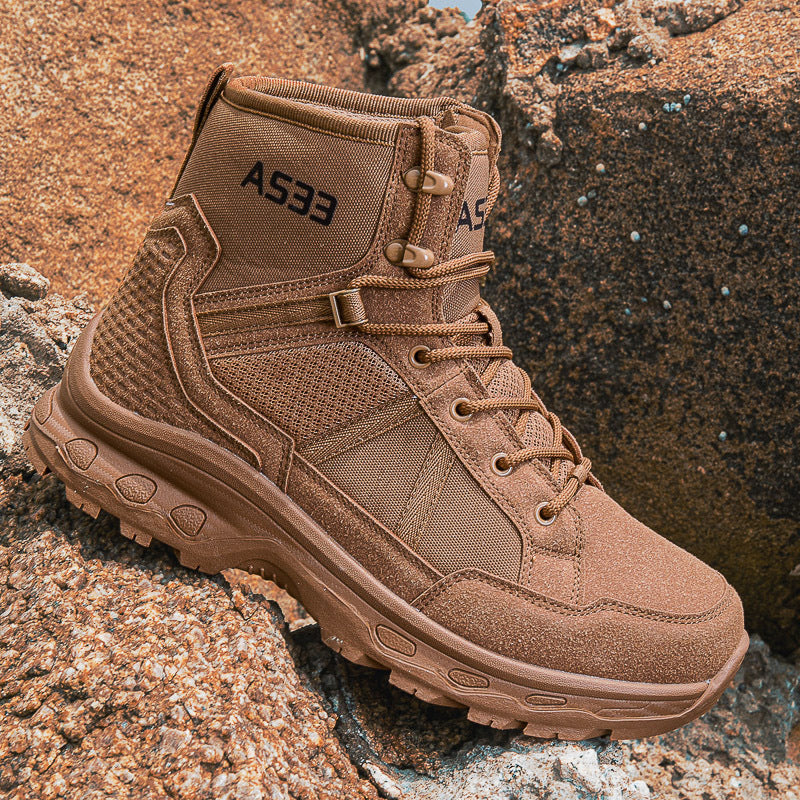 Herren High-Performance Trekkingstiefel mit atmungsaktiver Mesh-Oberfläche R&B