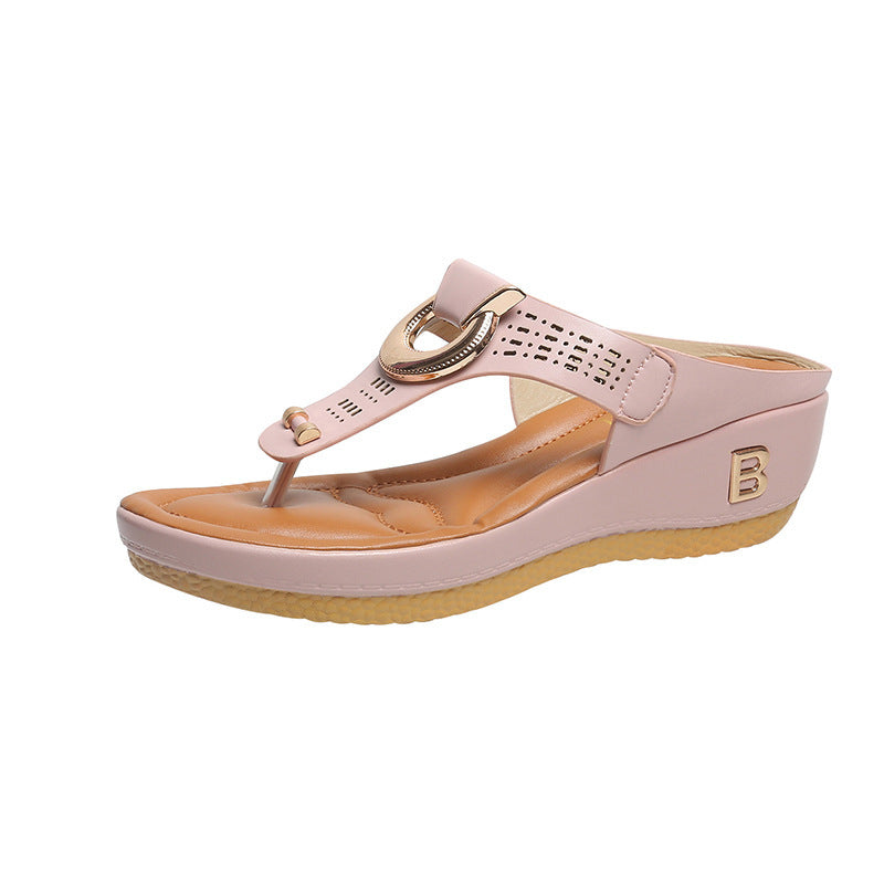 Damen Wedge-Sandaletten mit luxuriösem Riemendesign und ergonomischem Fußbett R&B