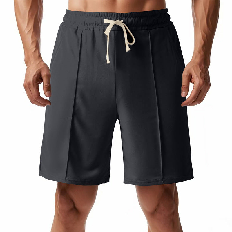 Herren nan knielange Relax-Bermuda mit flacher Bügelfalte, elastischem Tunnelzugbund und seitlichen Eingrifftaschen R&B