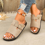 Damen Clogs mit verstellbarem Schnallenverschluss und atmungsaktivem Obermaterial R&B