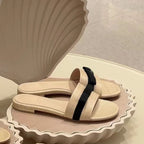 Damen Slides mit breitem Riemen und komfortabler Sohle R&B